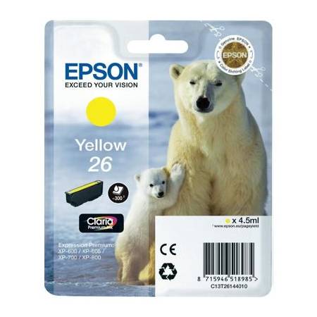 Epson T2614 - Tusz żółty do Epson XP-510, XP-520, XP-600, XP-605, XP-610 ...